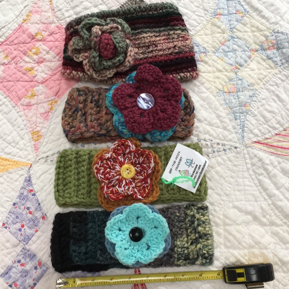 Handmade crochet headbands